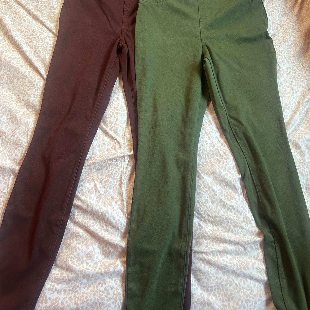 Time and Tru pants in Green and Brown
